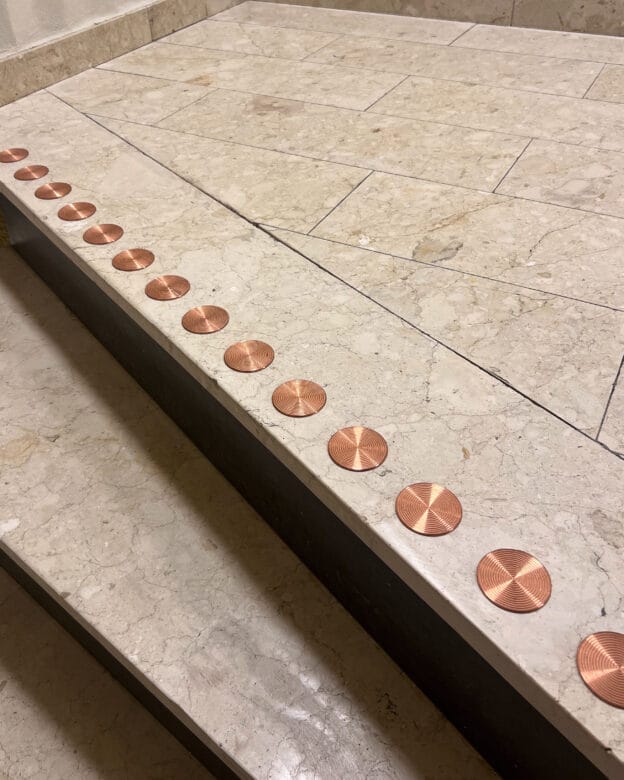 Kontrastimerkintä ÖVRE SLOTTS - Kupari - Sääntö, 50 mm