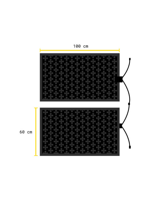 Safestep LÄMPÖMATTO - 60 X 100 CM - Lämmitetty lumen sulatusmatto